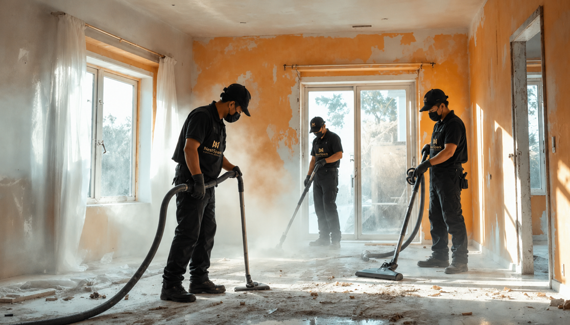 After builders cleaning
